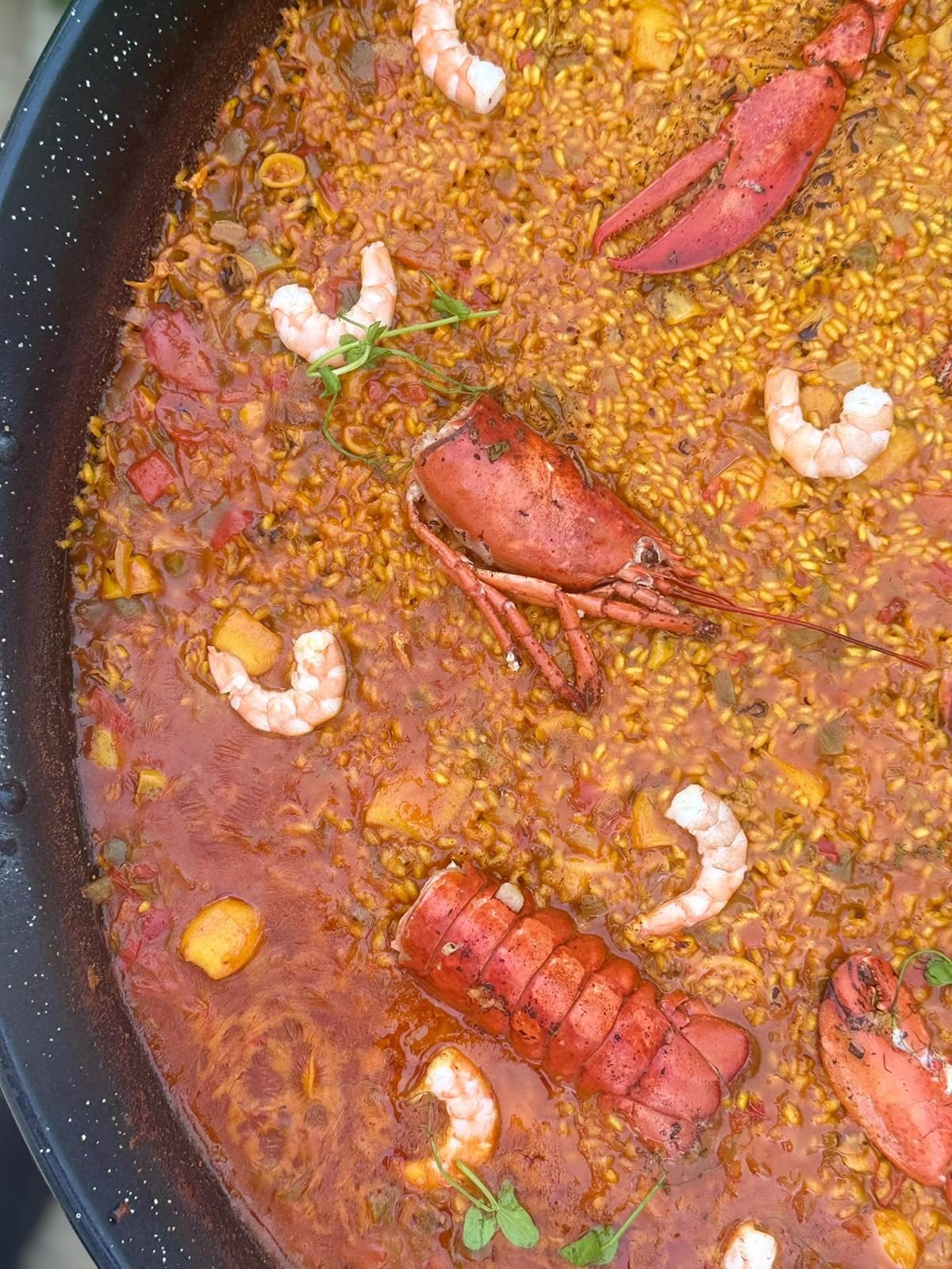Arroz de bogavante y langostinos