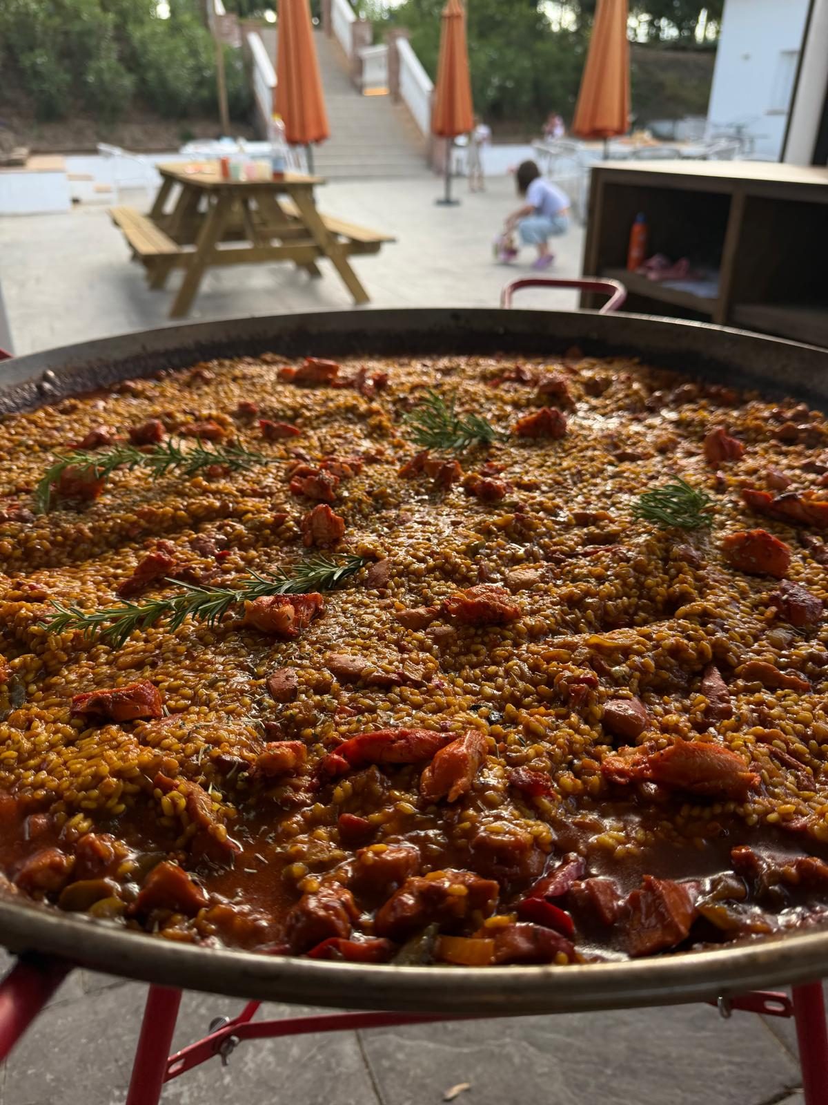 Arroz de pollo con pimiento